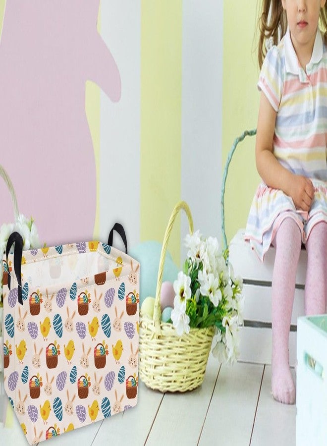 Essme Rectangular Easter Basket - Kids Easter Gift with Handles, Shelf Basket, Toy Organizer - Image 3